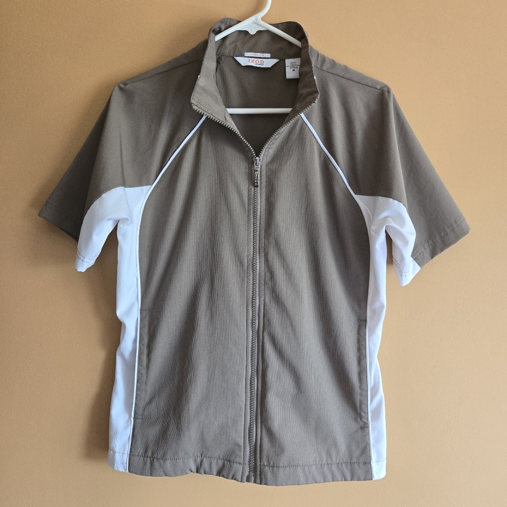 Izod XFG Cool FX Zip Up Workout Jacket, M (PTP=19.5")